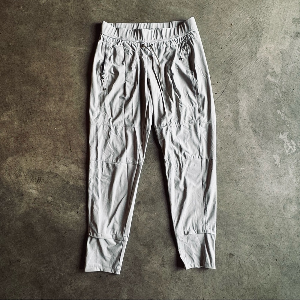RAFFAELLO ROSSI Cream /Stone Track Athletic Pants, Zip Pockets (4) - Picture 5 of 12